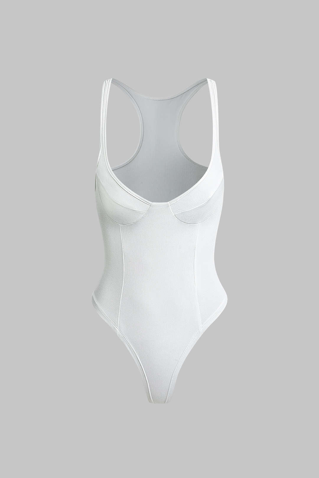 BasicV Neck Bustier Bodysuit
