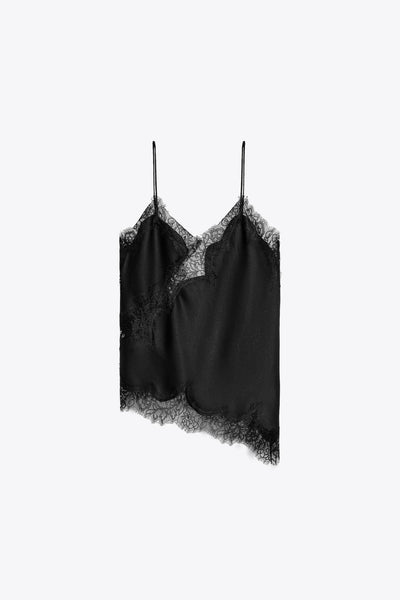 Isolde Lace-Trim Camisole