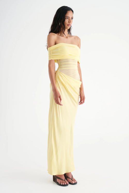 The Lioraë Off Shoulder Maxi Dress