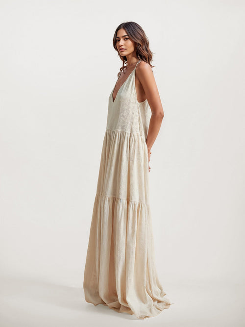 Tiered Boho Maxi Dress
