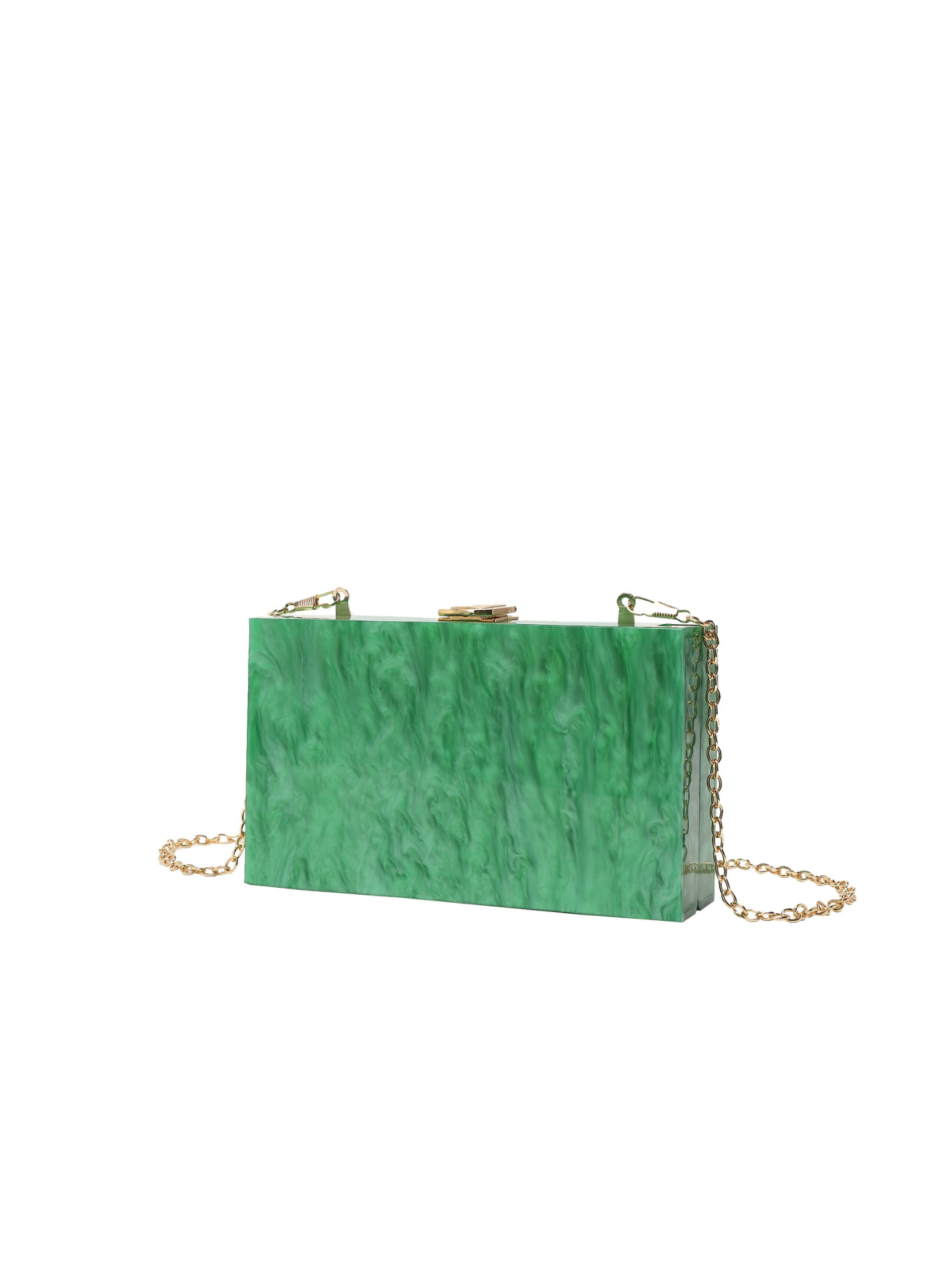 Aurora Pearl Acrylic Clutch