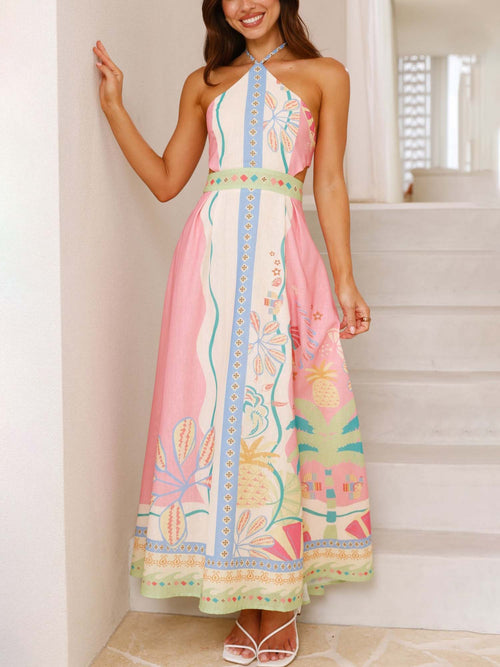Palermo Breeze Halter Maxi Dress