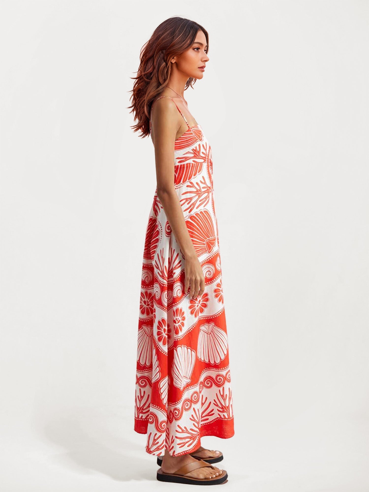 Strapless Floral Maxi Dress