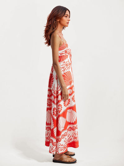 Strapless Floral Maxi Dress