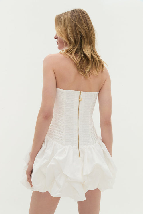 Bianca Bubble Hem Mini Dress
