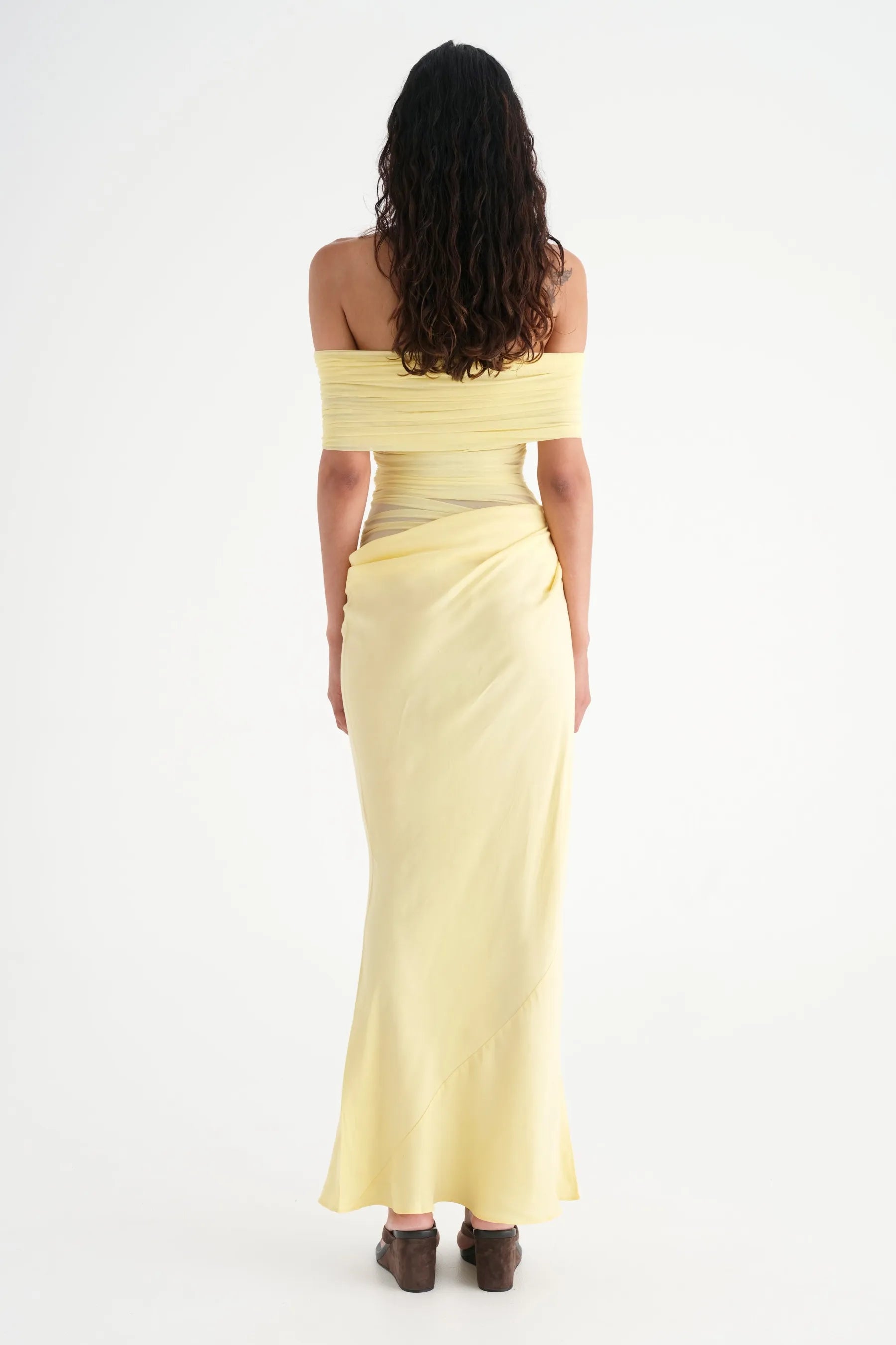 The Lioraë Off Shoulder Maxi Dress
