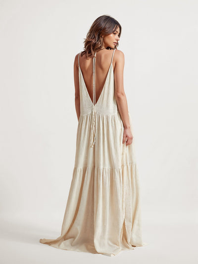 Tiered Boho Maxi Dress