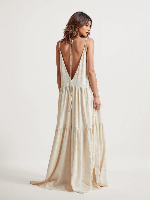Tiered Boho Maxi Dress