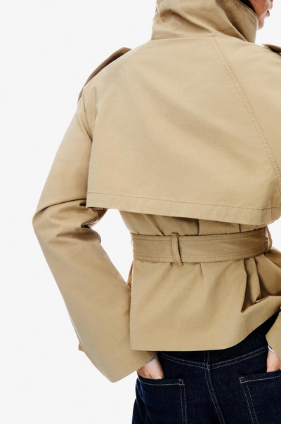 The Brookvale High Neck Short Trench
