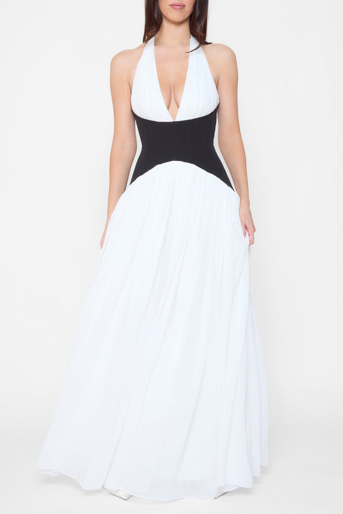 The Elyzá Contrast Maxi Dress