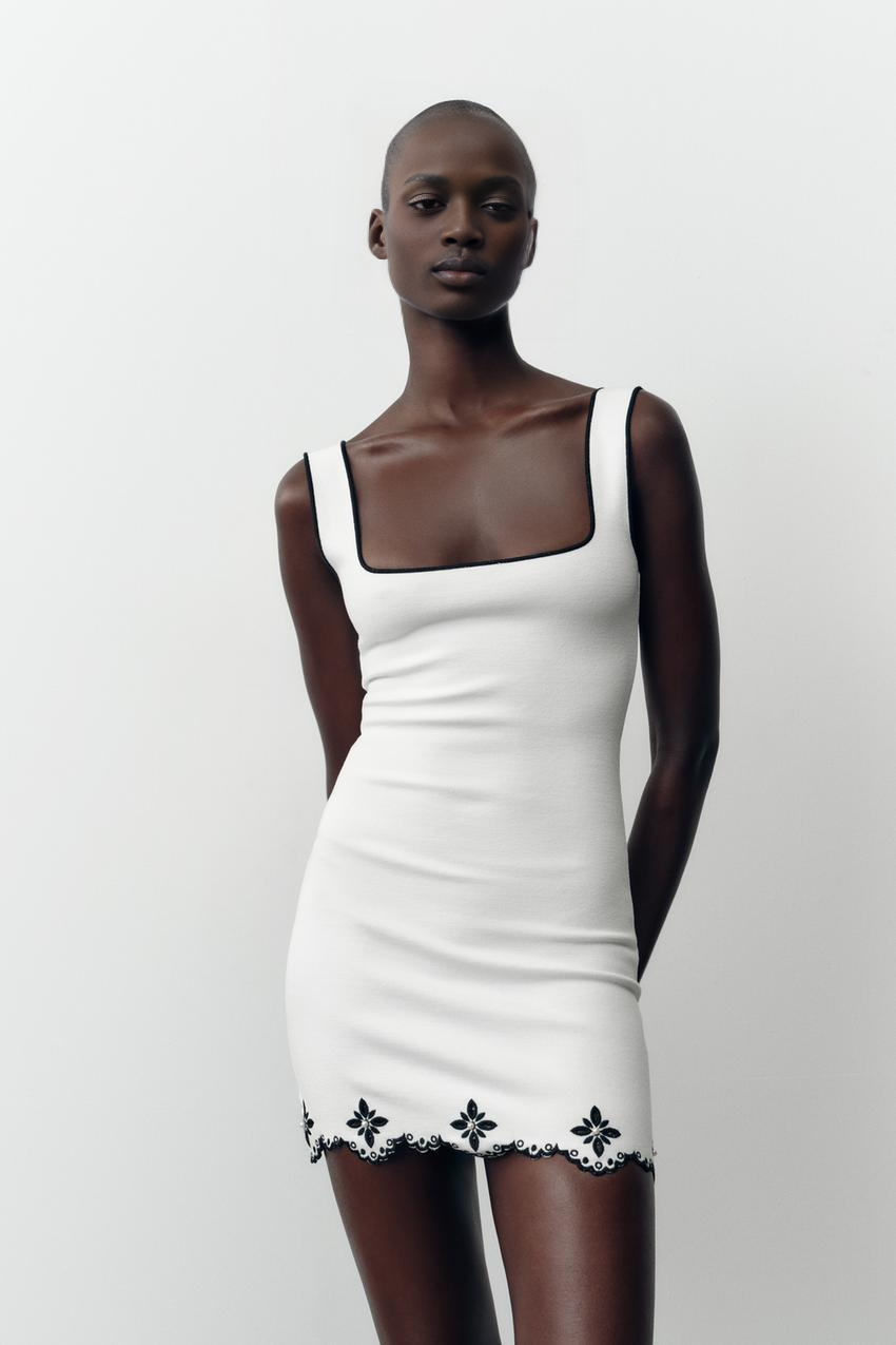 Fleur Blanche Mini Dress