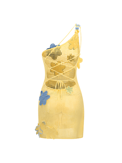 Sun Bloom Mesh Dress