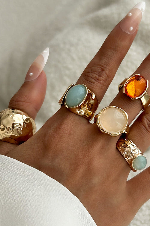 Rhinestone Open Ring Set