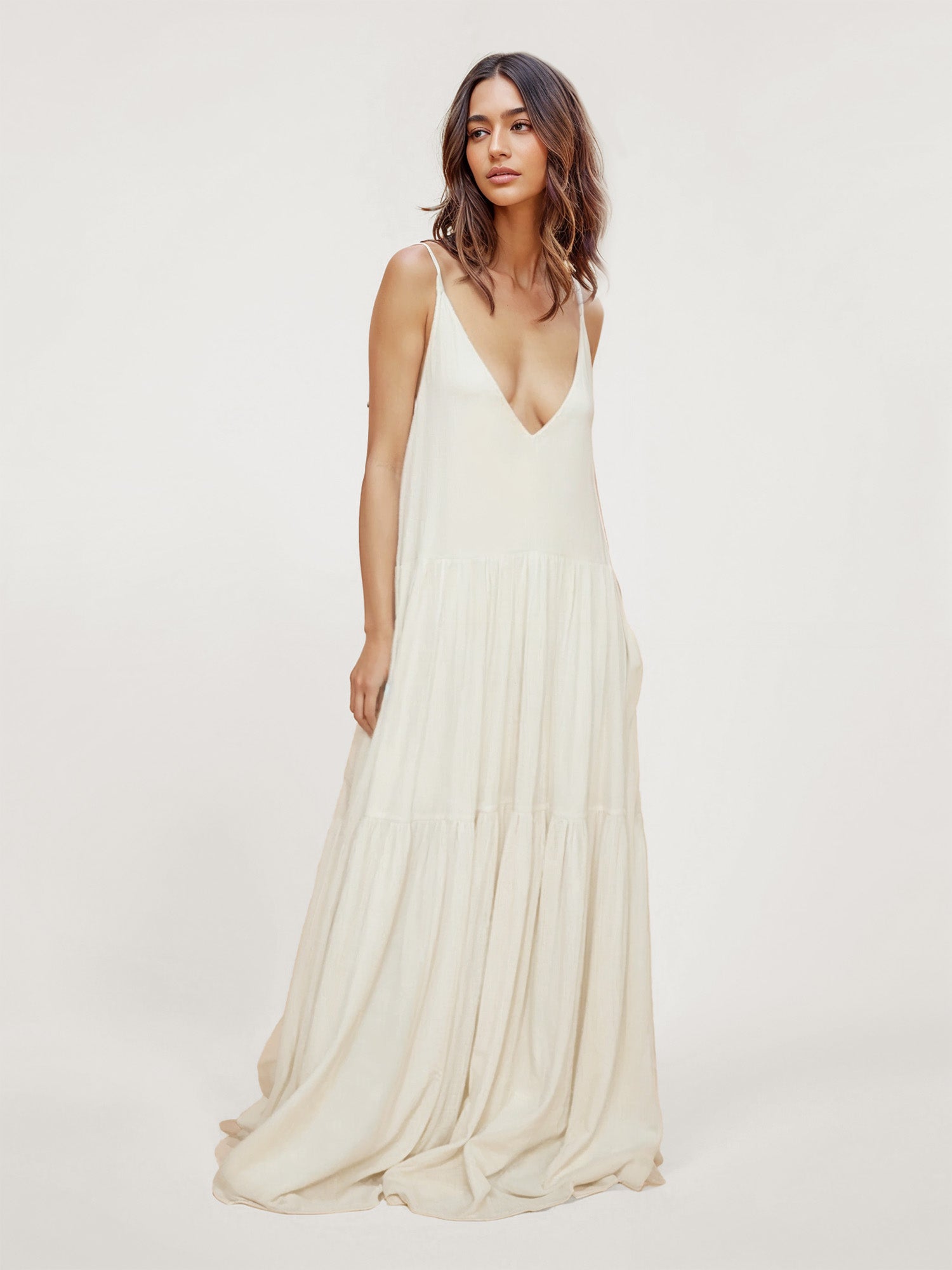 Tiered Boho Maxi Dress