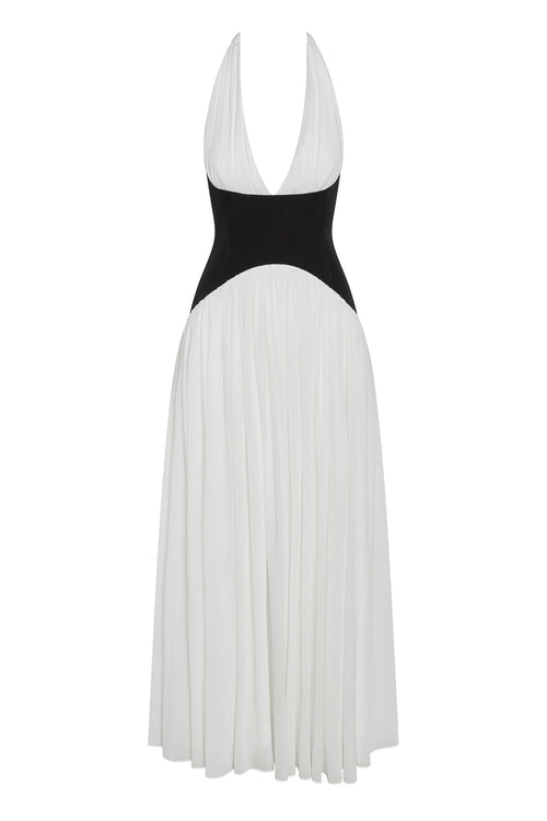 The Elyzá Contrast Maxi Dress