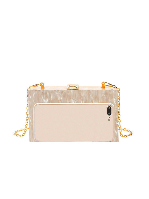 Aurora Pearl Acrylic Clutch