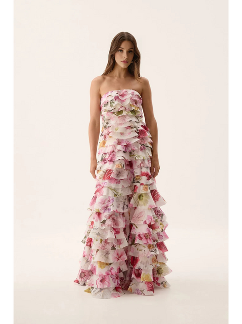 Amélie Bloom Ruffle Gown