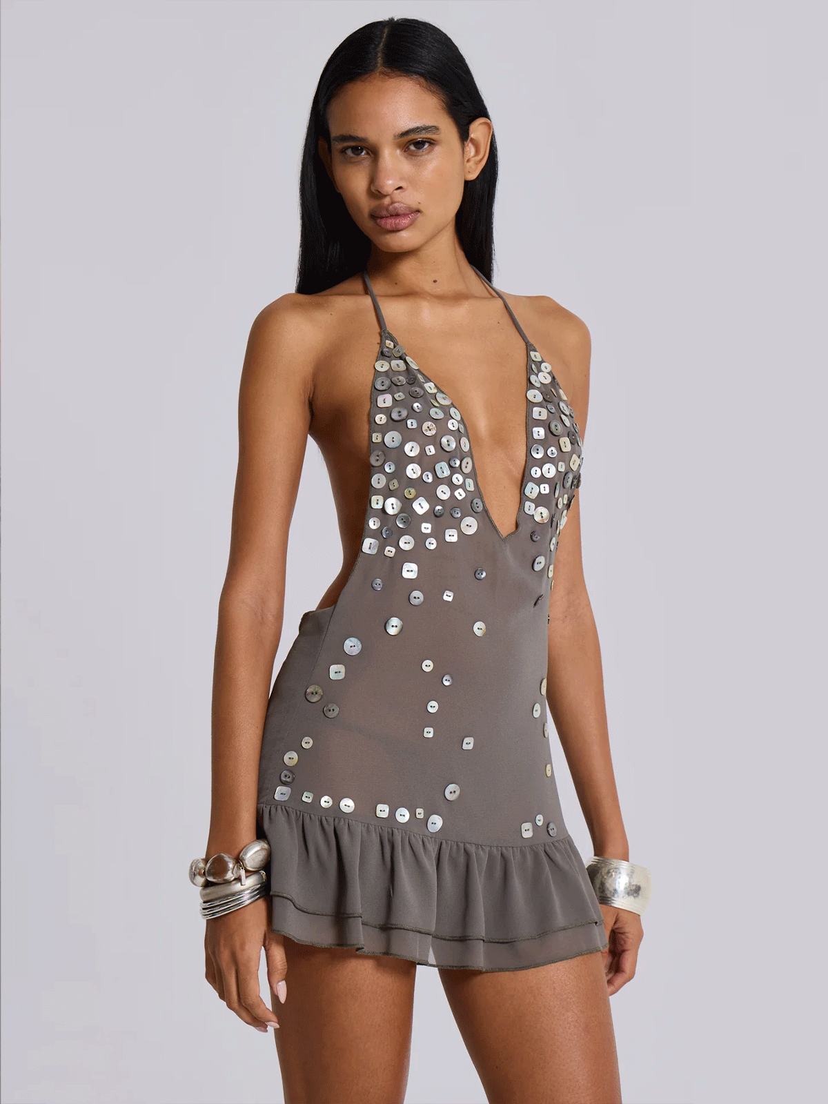 Studette Halo Halter Mini Dress