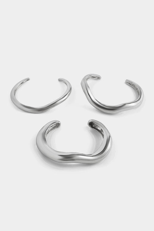 Metal Irregular Curved Open Bracelet