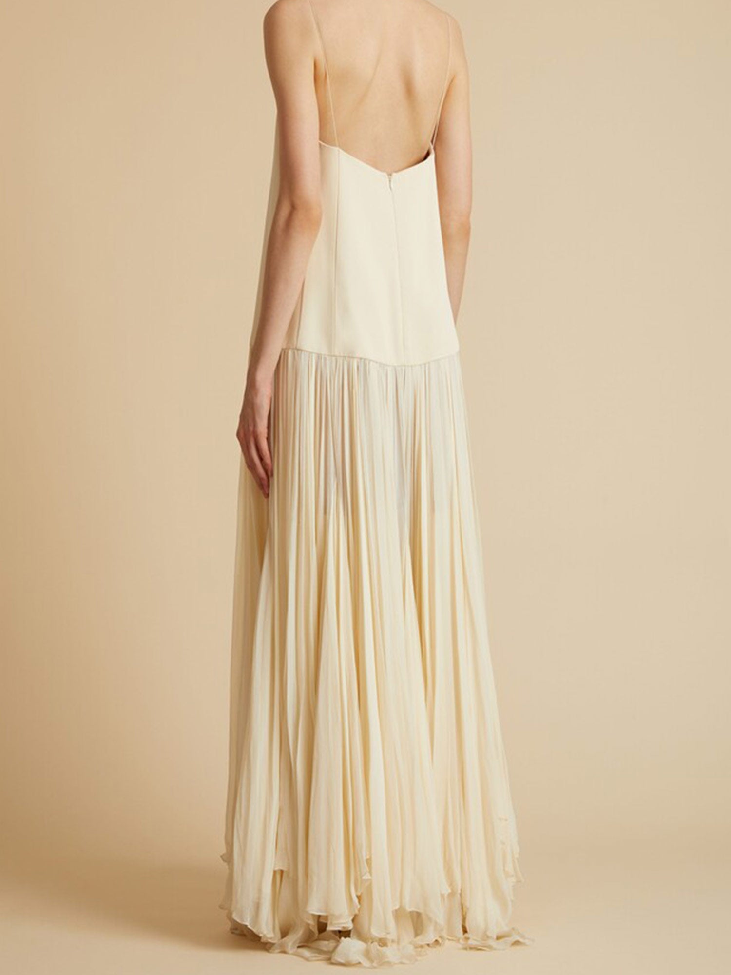 Simple Pleated Maxi Dress