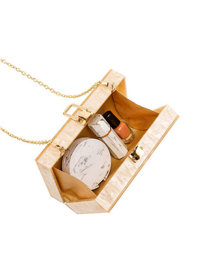 Aurora Pearl Acrylic Clutch