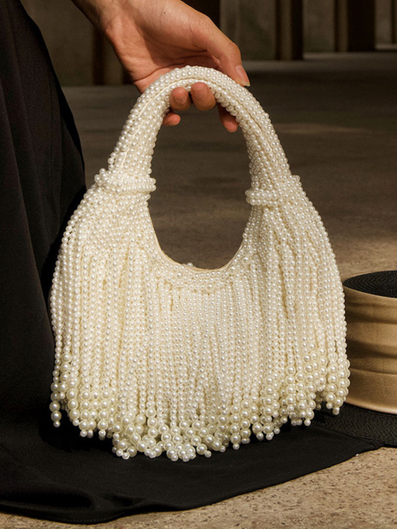 Pearl Cascade Tote Bag