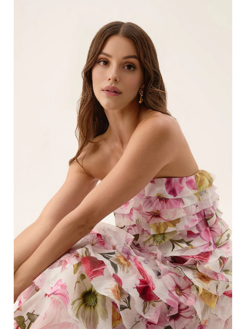 Amélie Bloom Ruffle Gown