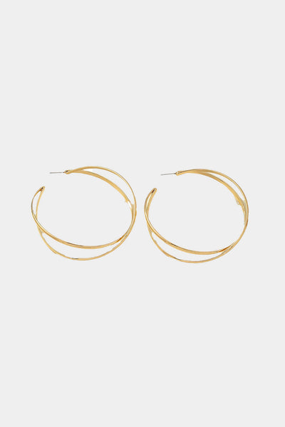 Metal Round Earrings