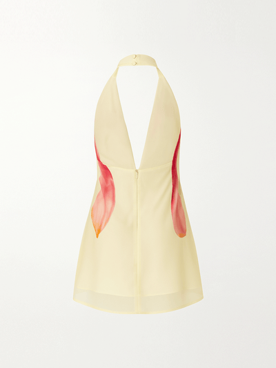 Hibiscus Halter Mini Dress