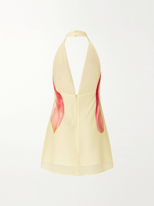 Hibiscus Halter Mini Dress