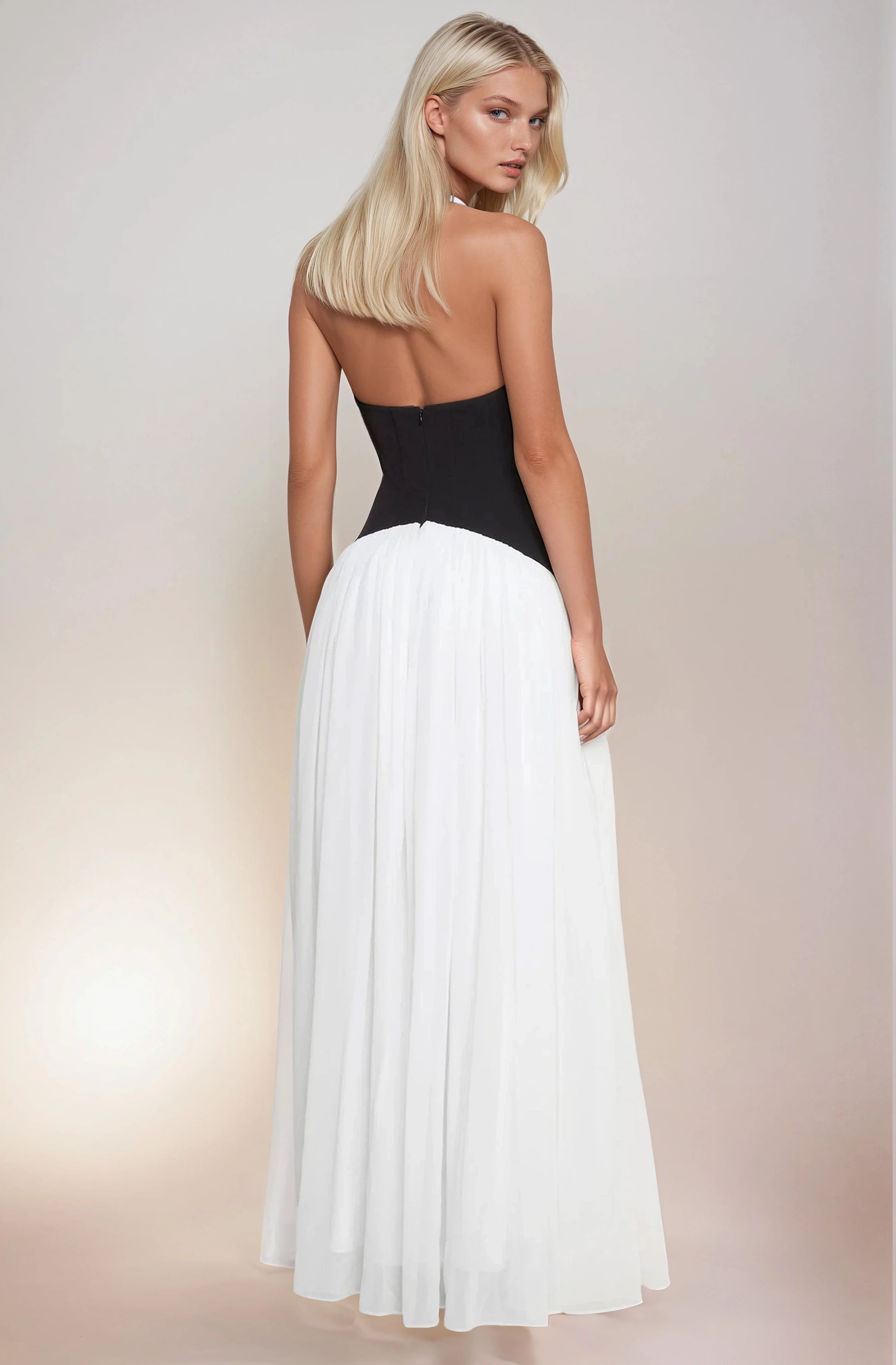 The Elyzá Contrast Maxi Dress