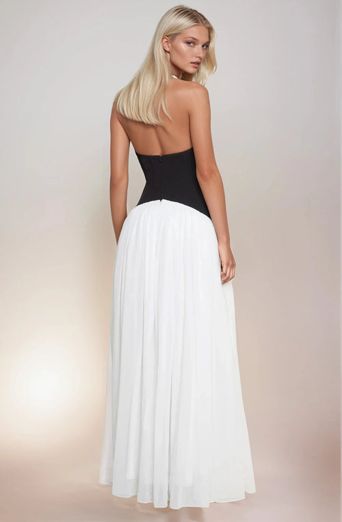 The Elyzá Contrast Maxi Dress