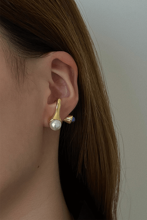 1pc Stacking Pearl Golden Earring