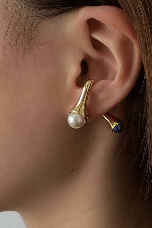1pc Stacking Pearl Golden Earring