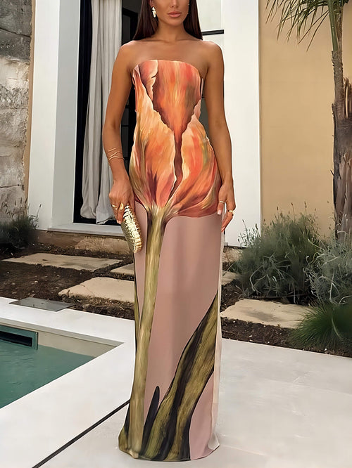 Lyllah Floral Maxi Dress