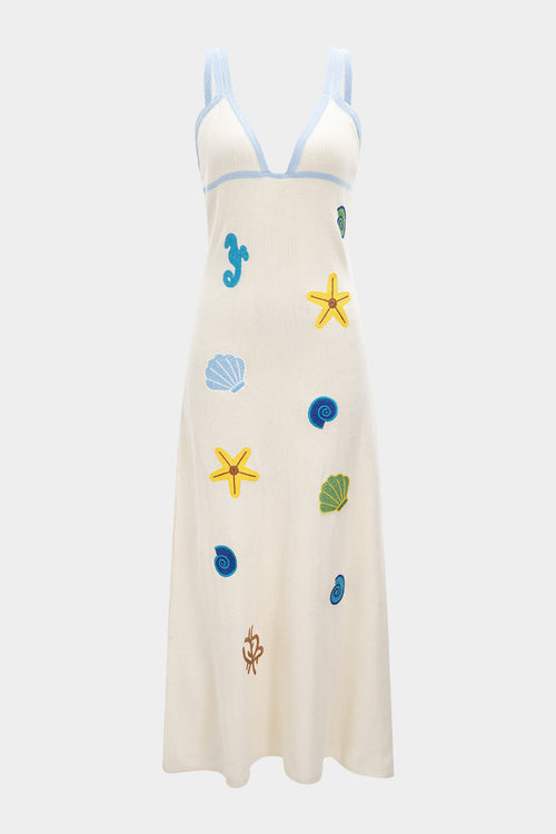 Ocean Knitted Slip Sleeveless Dress