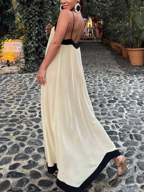 Celine Old Money Slip Long Dress
