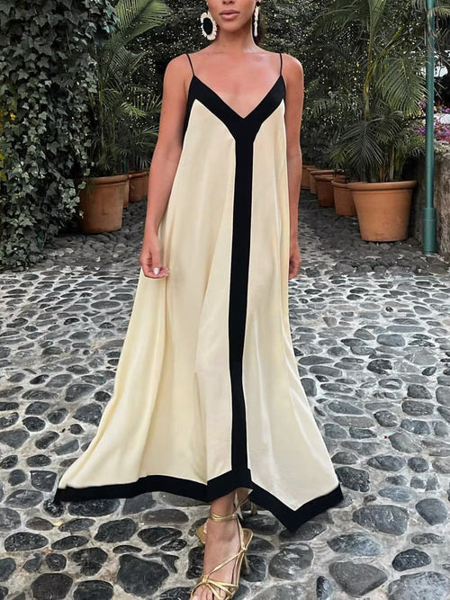 Celine Old Money Slip Long Dress