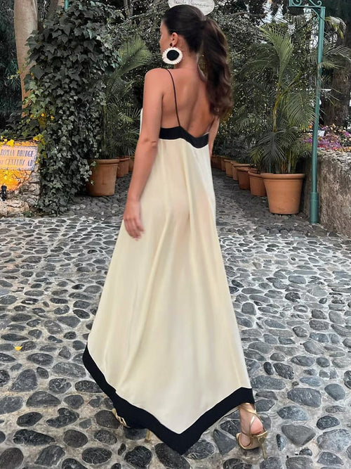 Celine Old Money Slip Long Dress