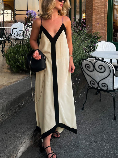 Celine Old Money Slip Long Dress