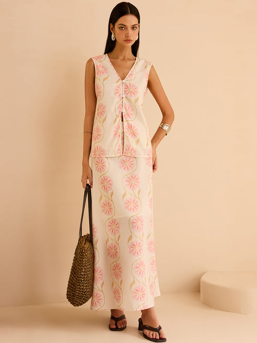 Petal Wave A-Line Skirt