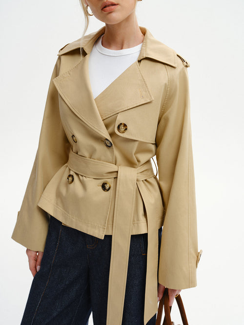 The City Chic Double Trench Jacket