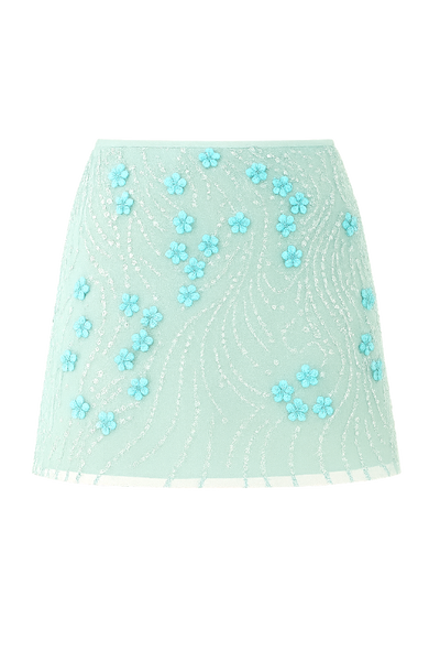 Frost Petal Mini Skirt