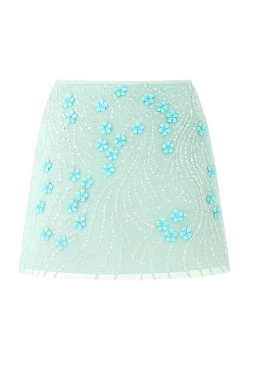 Frost Petal Mini Skirt