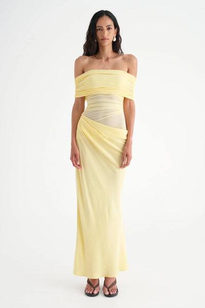 The Lioraë Off Shoulder Maxi Dress