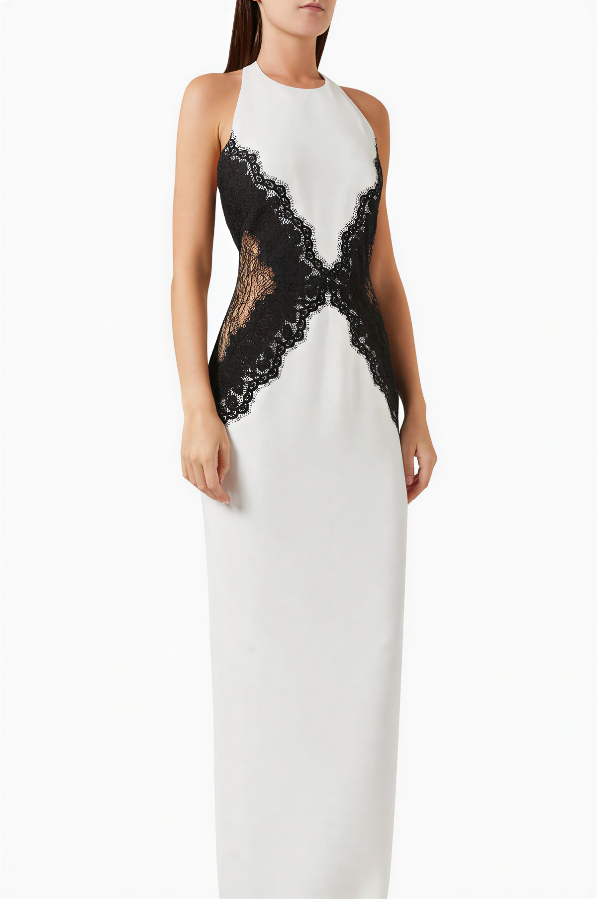 Open Back Lace Maxi Dress