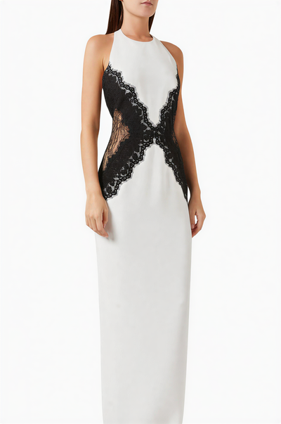 Open Back Lace Maxi Dress