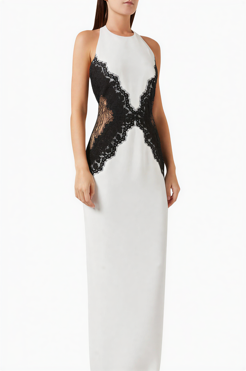Open Back Lace Maxi Dress