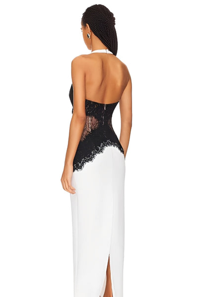 Open Back Lace Maxi Dress