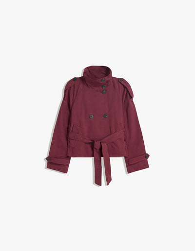 The Brookvale High Neck Short Trench
